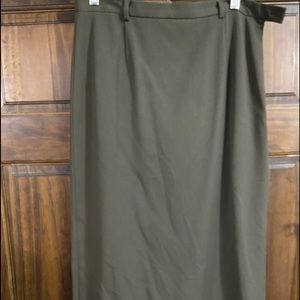 Rafaella olive green pencil skirt